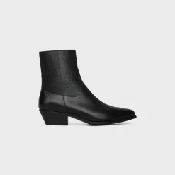 CELINE WESTERN ZIPPED BOOTS in Calfskin