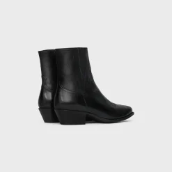 CELINE WESTERN ZIPPED BOOTS in Calfskin