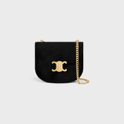 CHAIN BESACE CLEA in PYTHON EFFECT VELVET