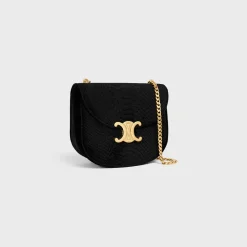 CHAIN BESACE CLEA in PYTHON EFFECT VELVET