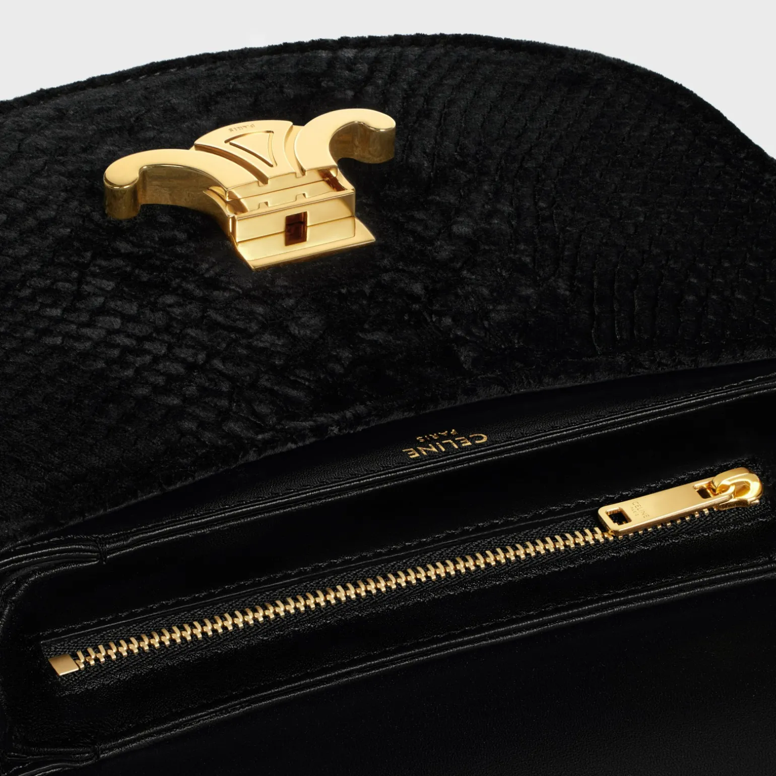 CHAIN BESACE CLEA in PYTHON EFFECT VELVET
