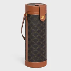 champagne case in triomphe canvas and calfskin