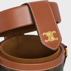 champagne case in triomphe canvas and calfskin