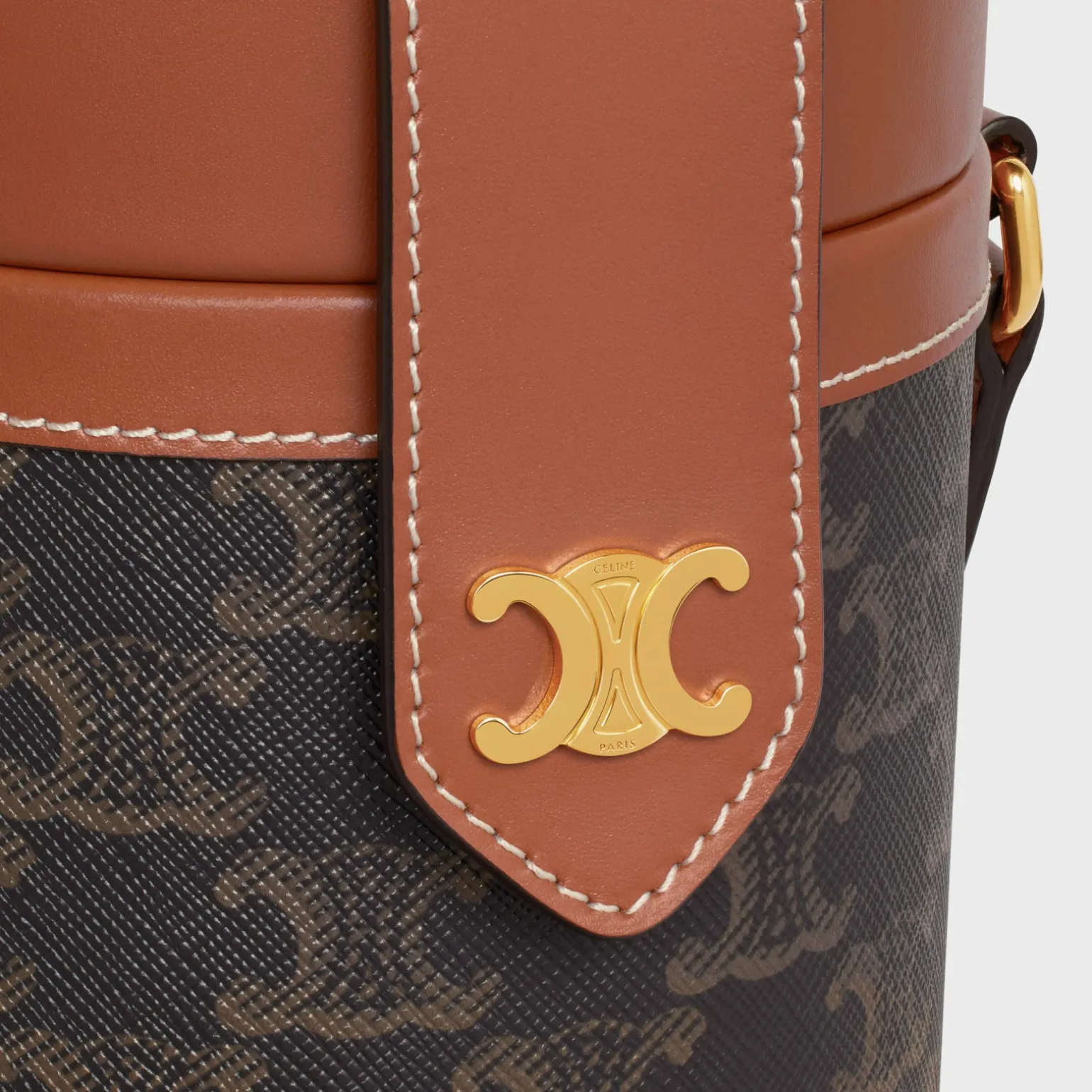 champagne case in triomphe canvas and calfskin