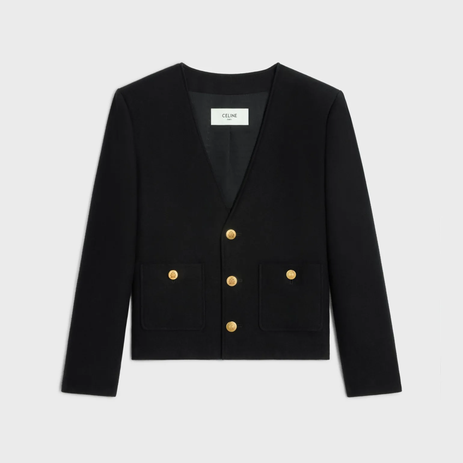 chasseur jacket in cashmere flannel