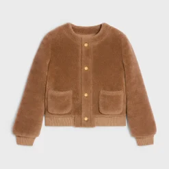 Chelsea blouson jacket in silk and cashmere
