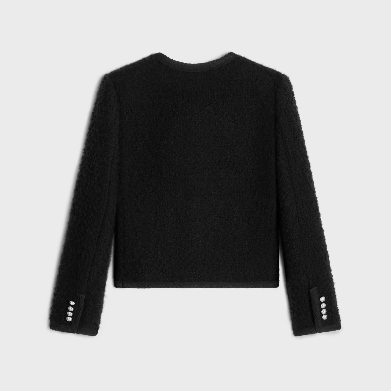 chelsea jacket in cashmere bouclette natté