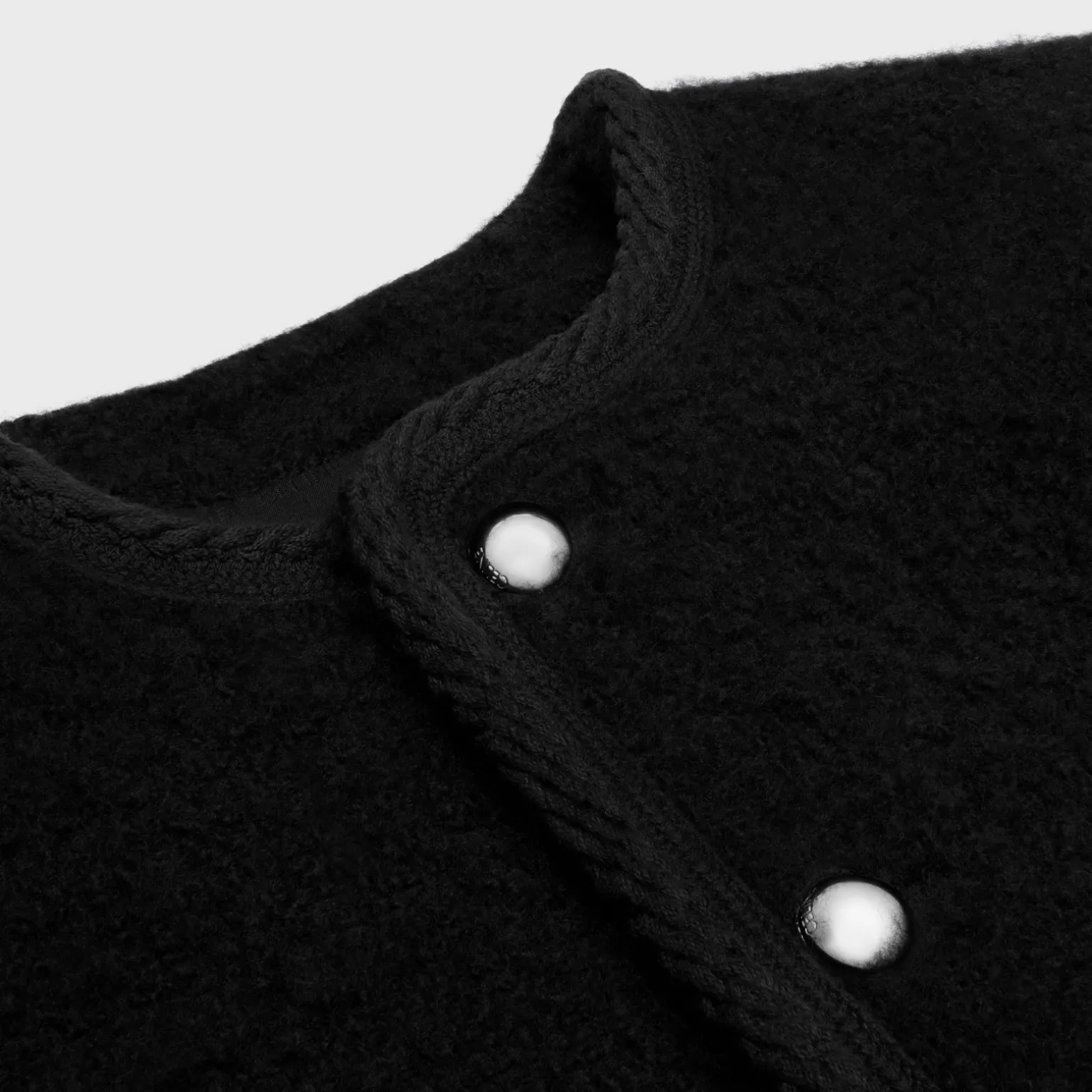 chelsea jacket in cashmere bouclette natté