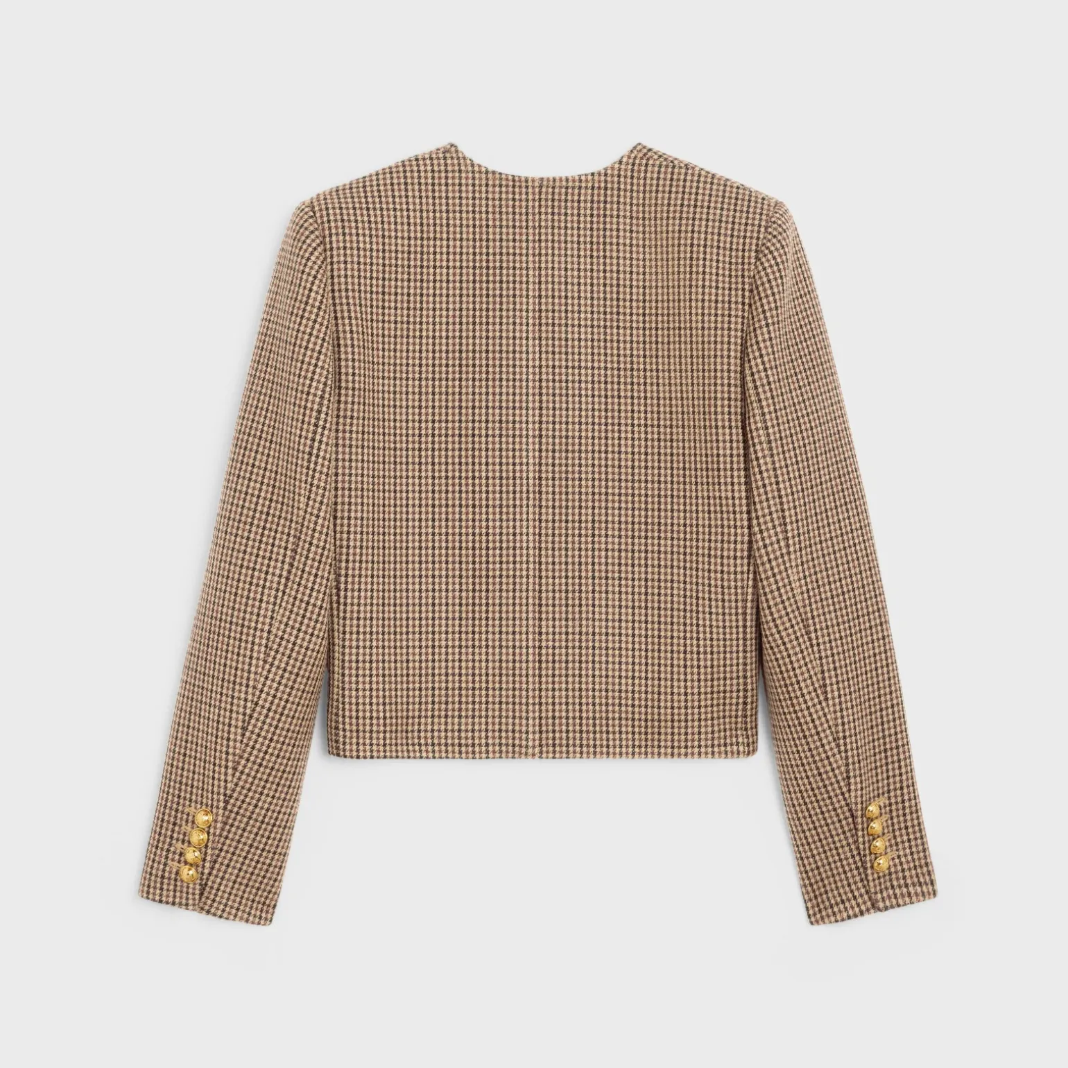 Chelsea jacket in double houndstooth wool