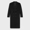 classic coat in wool cloth