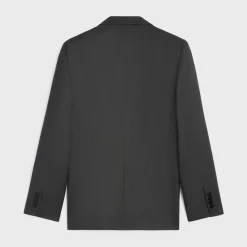 classic jacket in striped wool