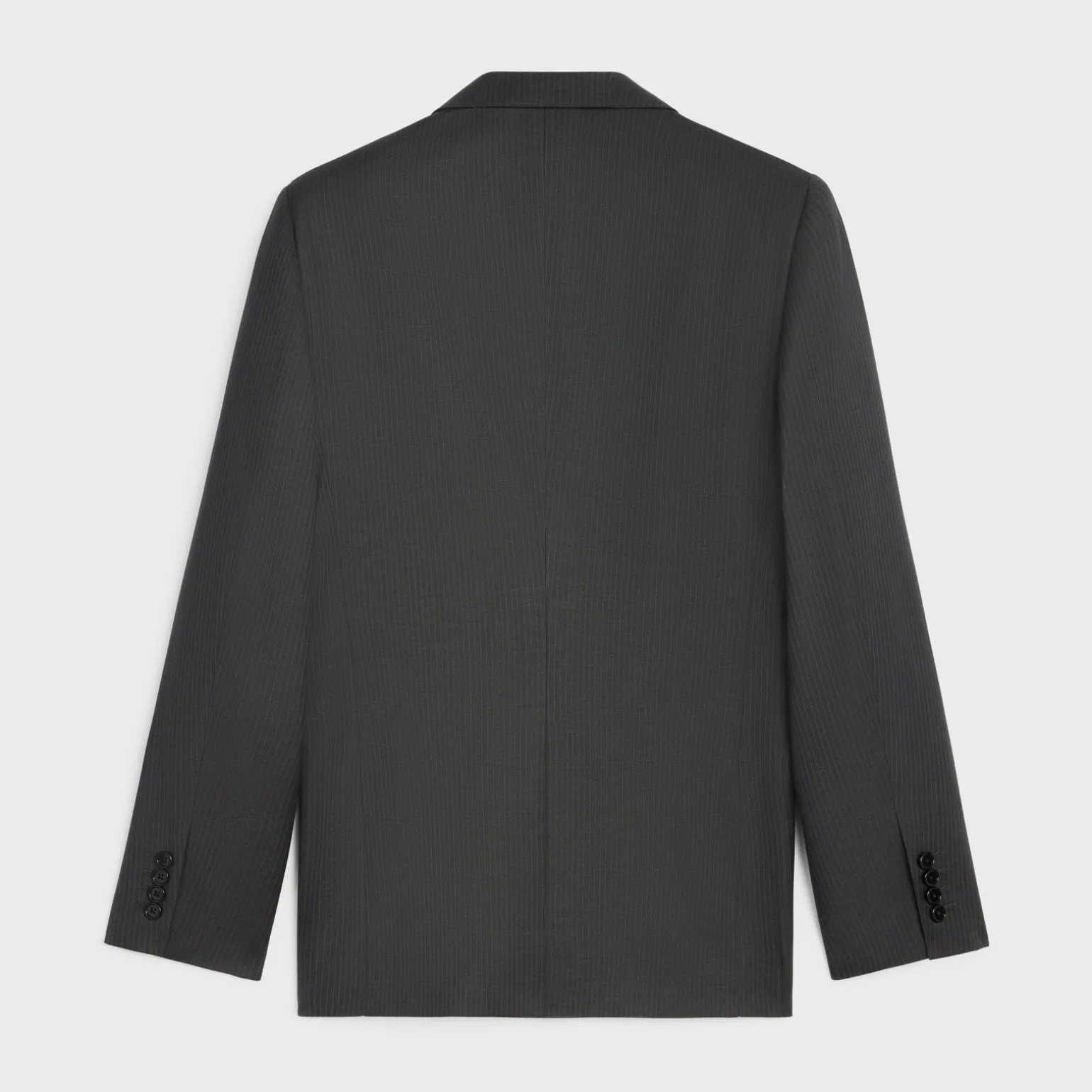 classic jacket in striped wool