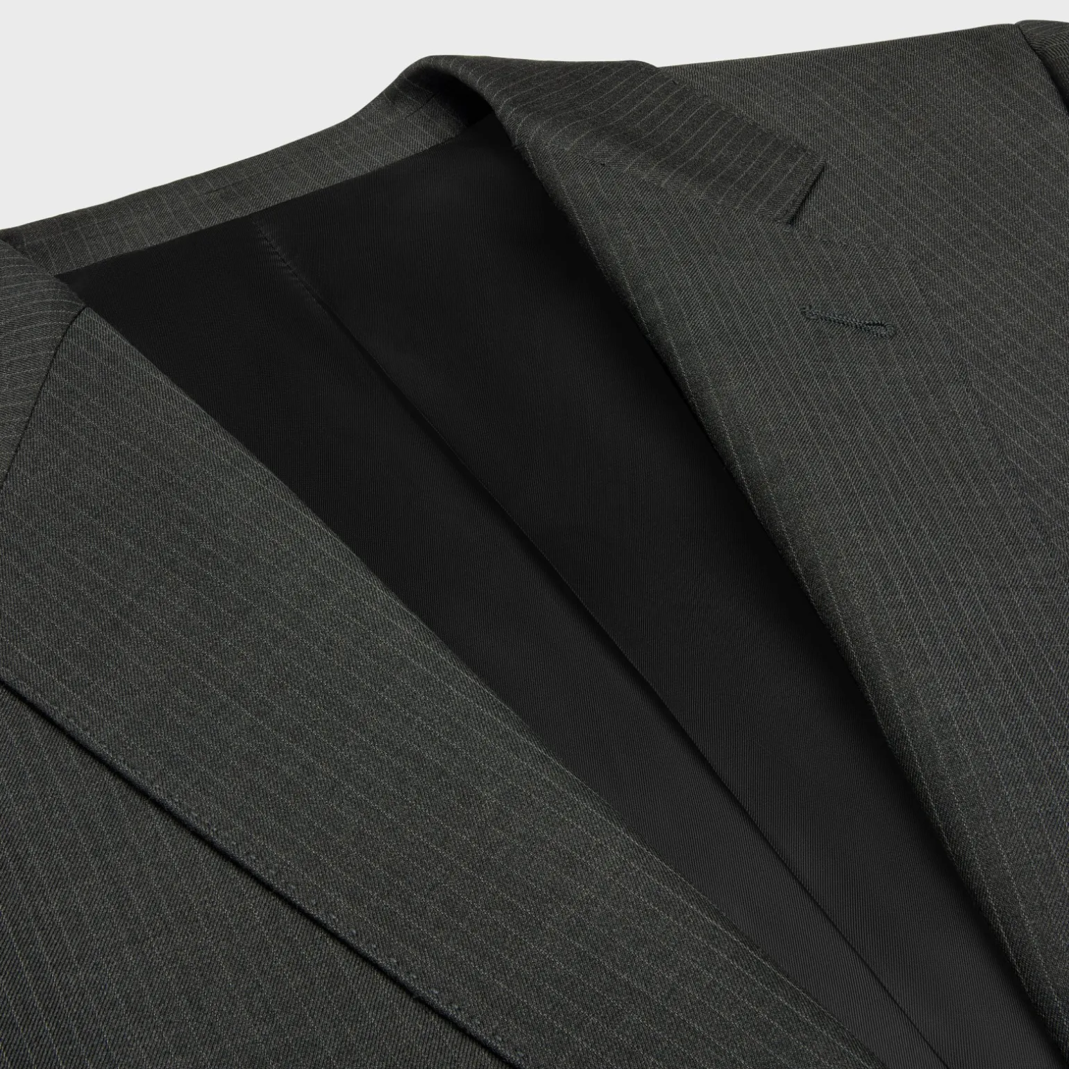 classic jacket in striped wool