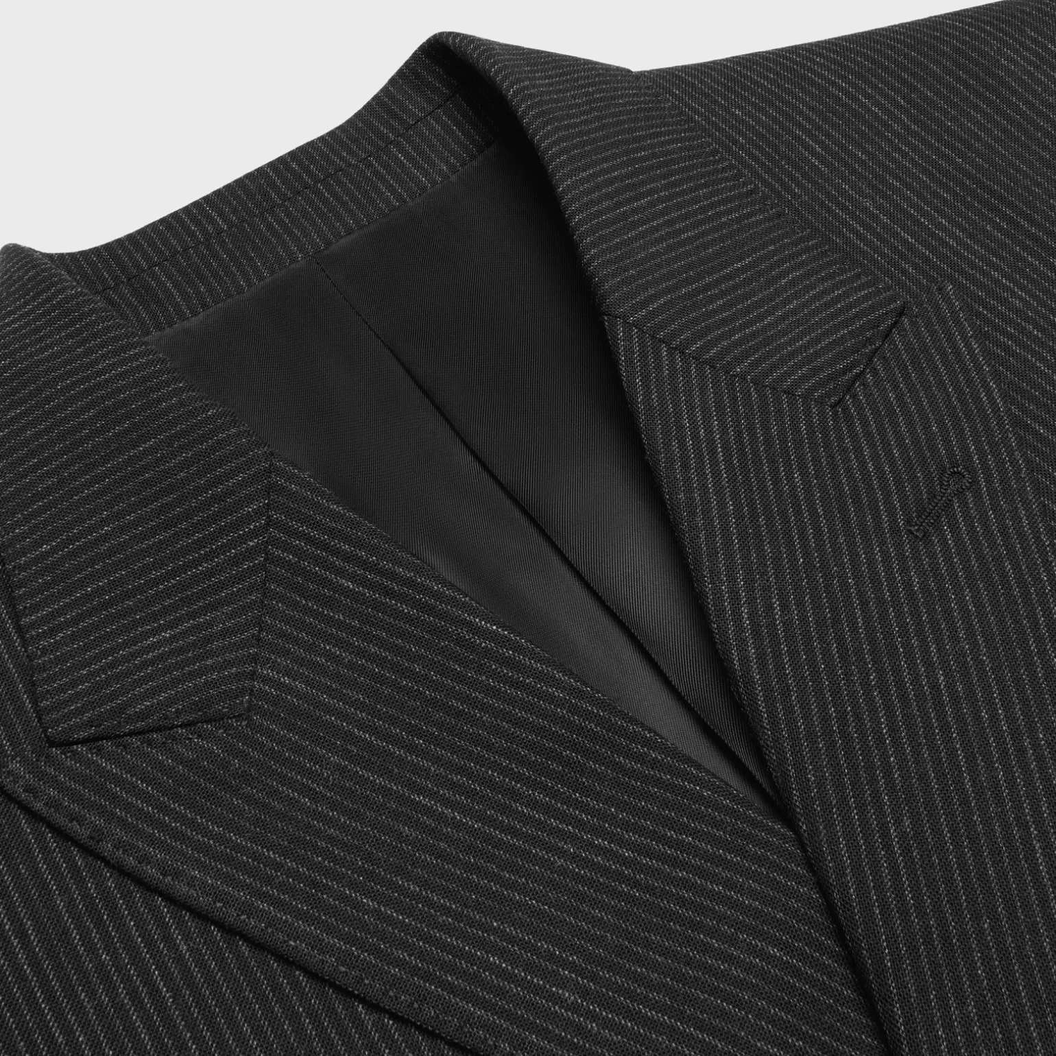 classic jacket in striped wool