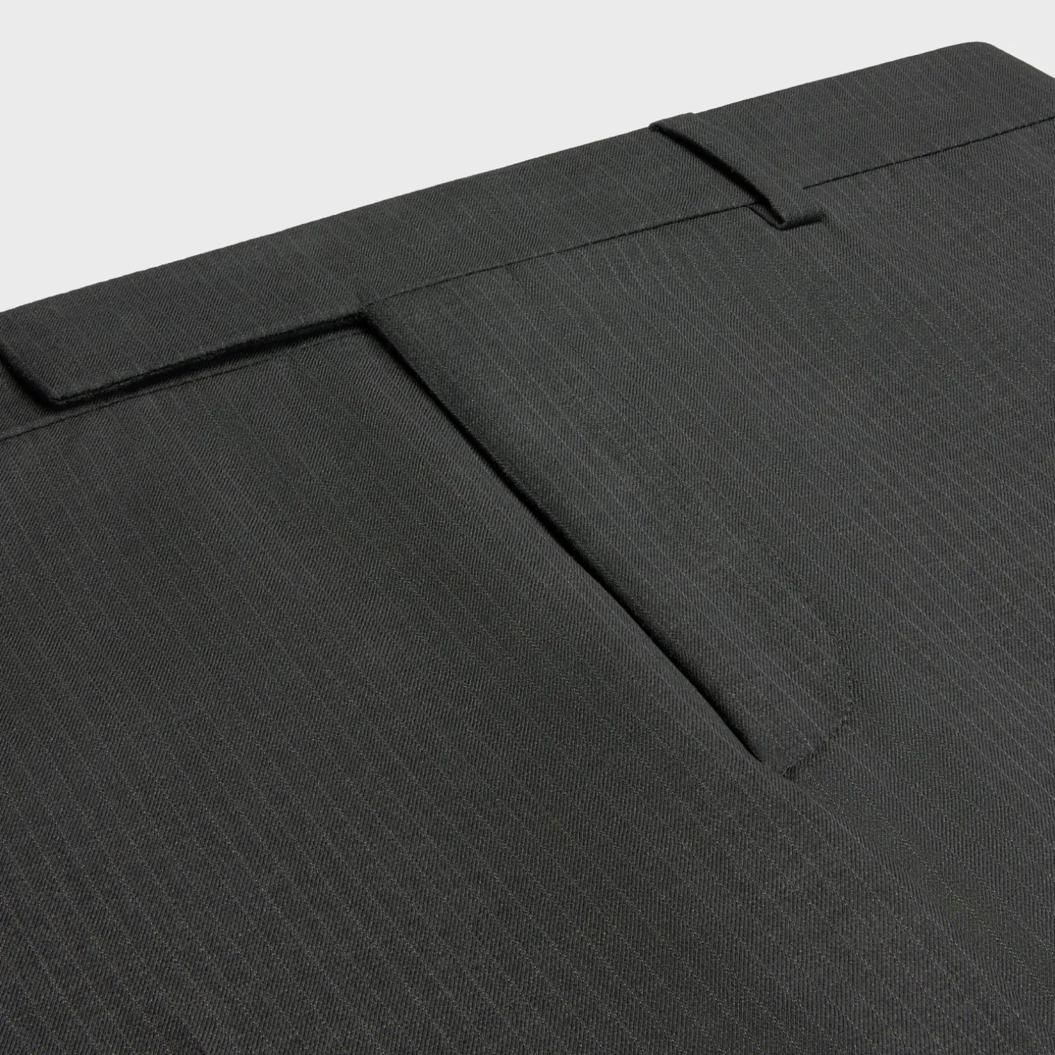 classic pants in striped wool