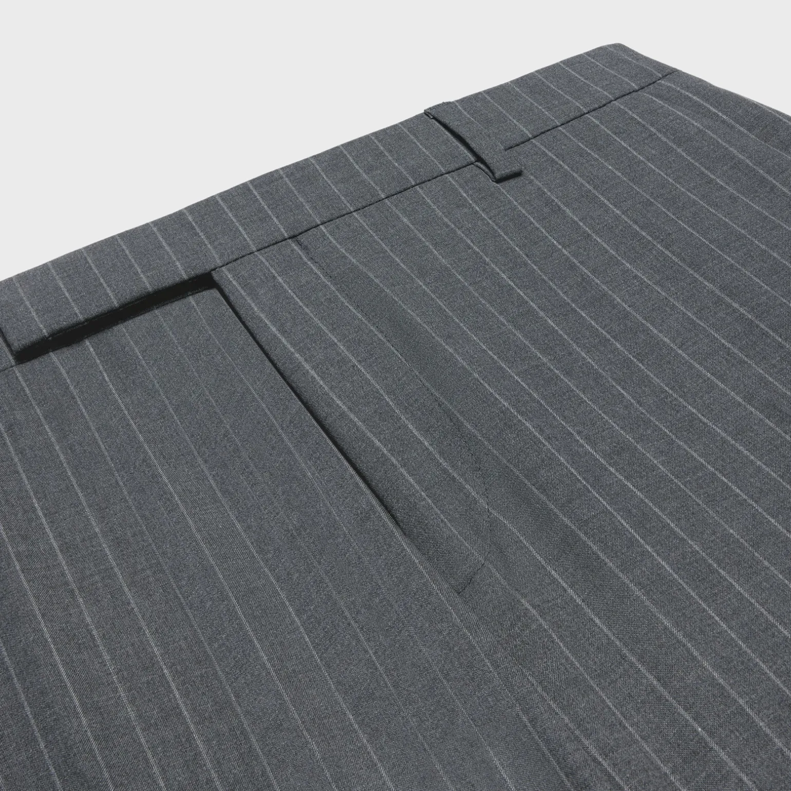 classic pants in striped wool