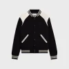 classic teddy jacket in textured wool