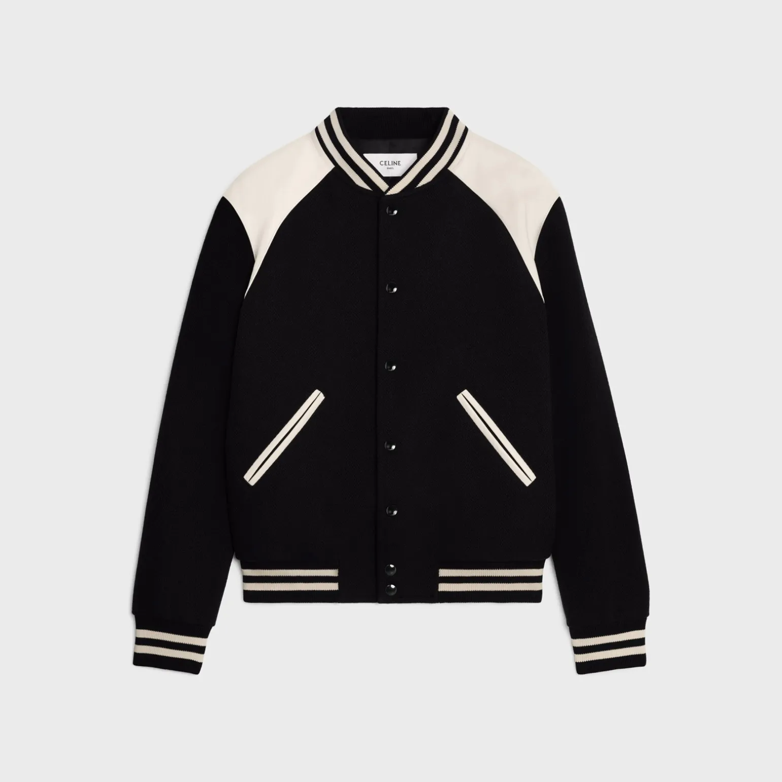 classic teddy jacket in textured wool
