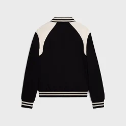 classic teddy jacket in textured wool