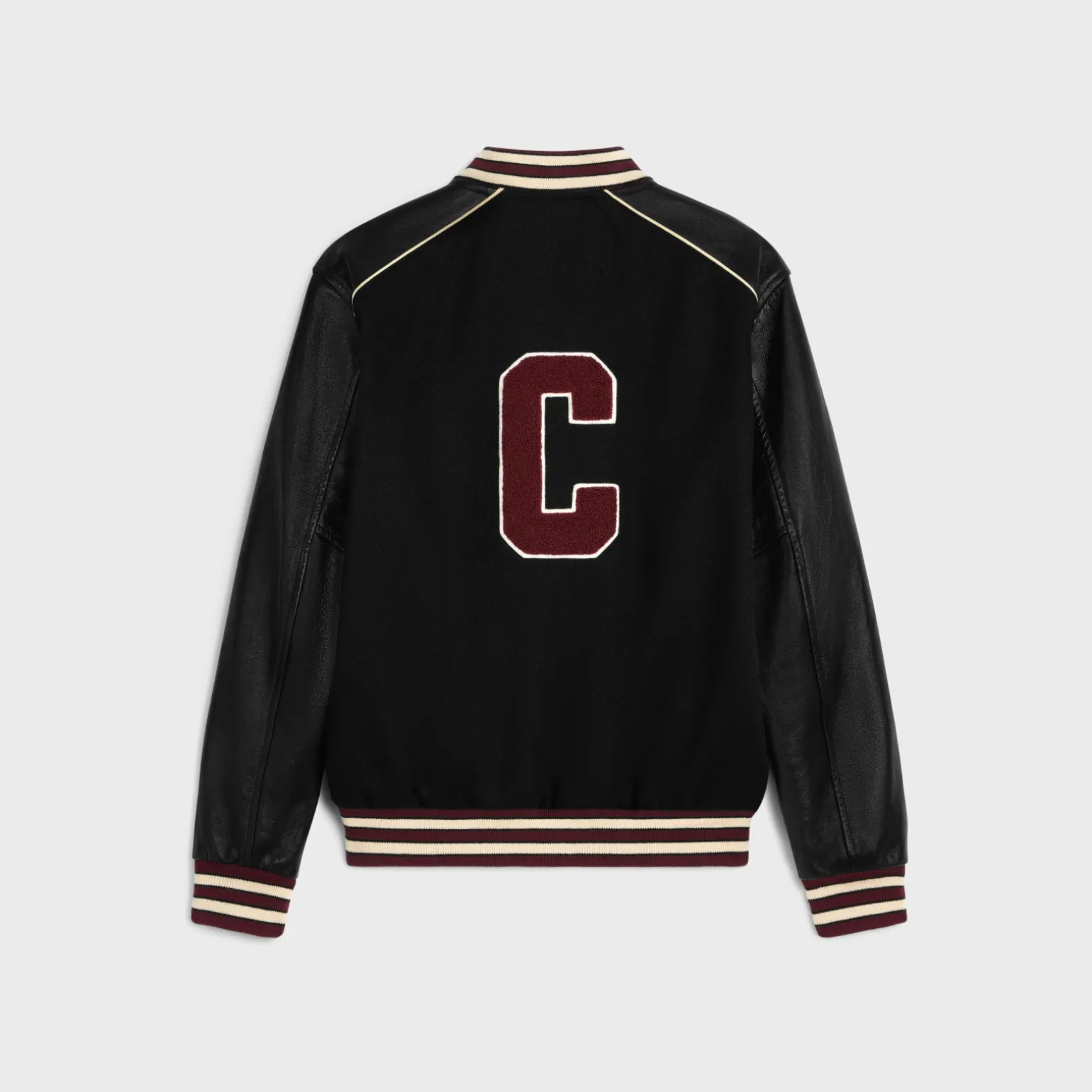 classic teddy jacket in textured wool