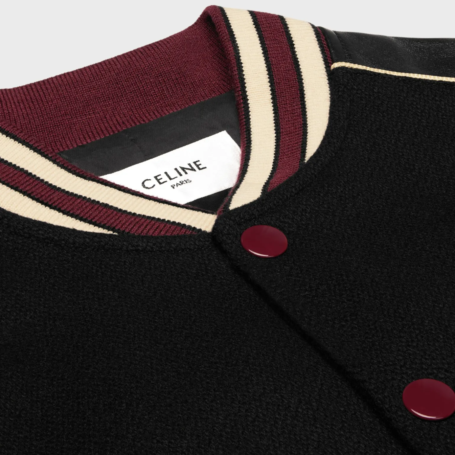 classic teddy jacket in textured wool