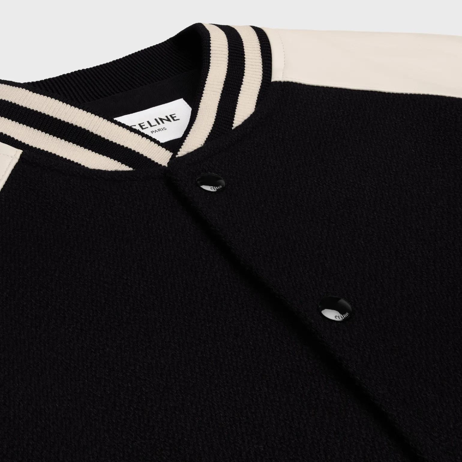classic teddy jacket in textured wool