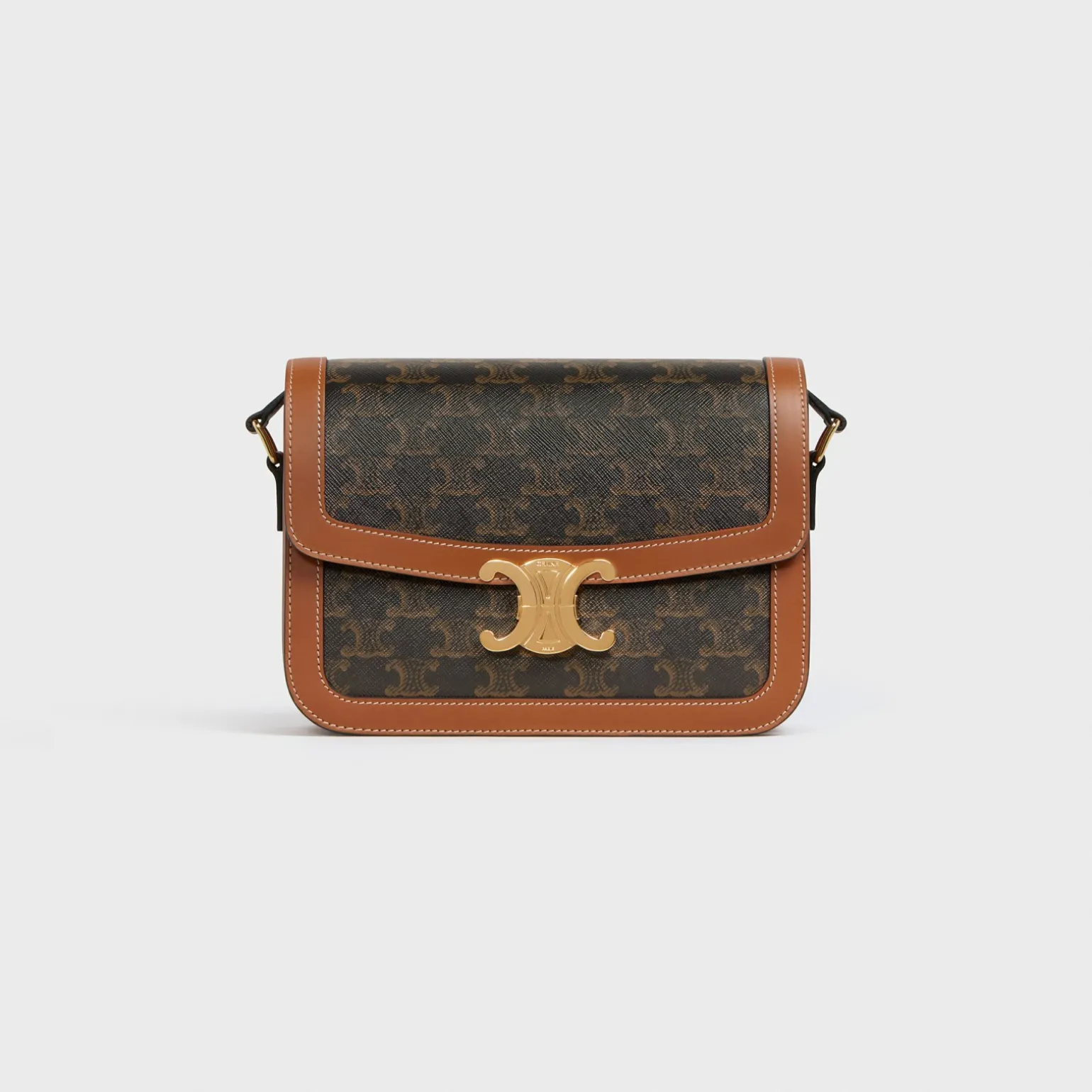 Classique Triomphe Bag in Triomphe Canvas and Calfskin