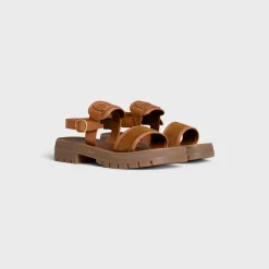 CLEA TRIOMPHE SANDAL in CALFSKIN - VEGETAL TANNING & SUEDE CALFSKIN
