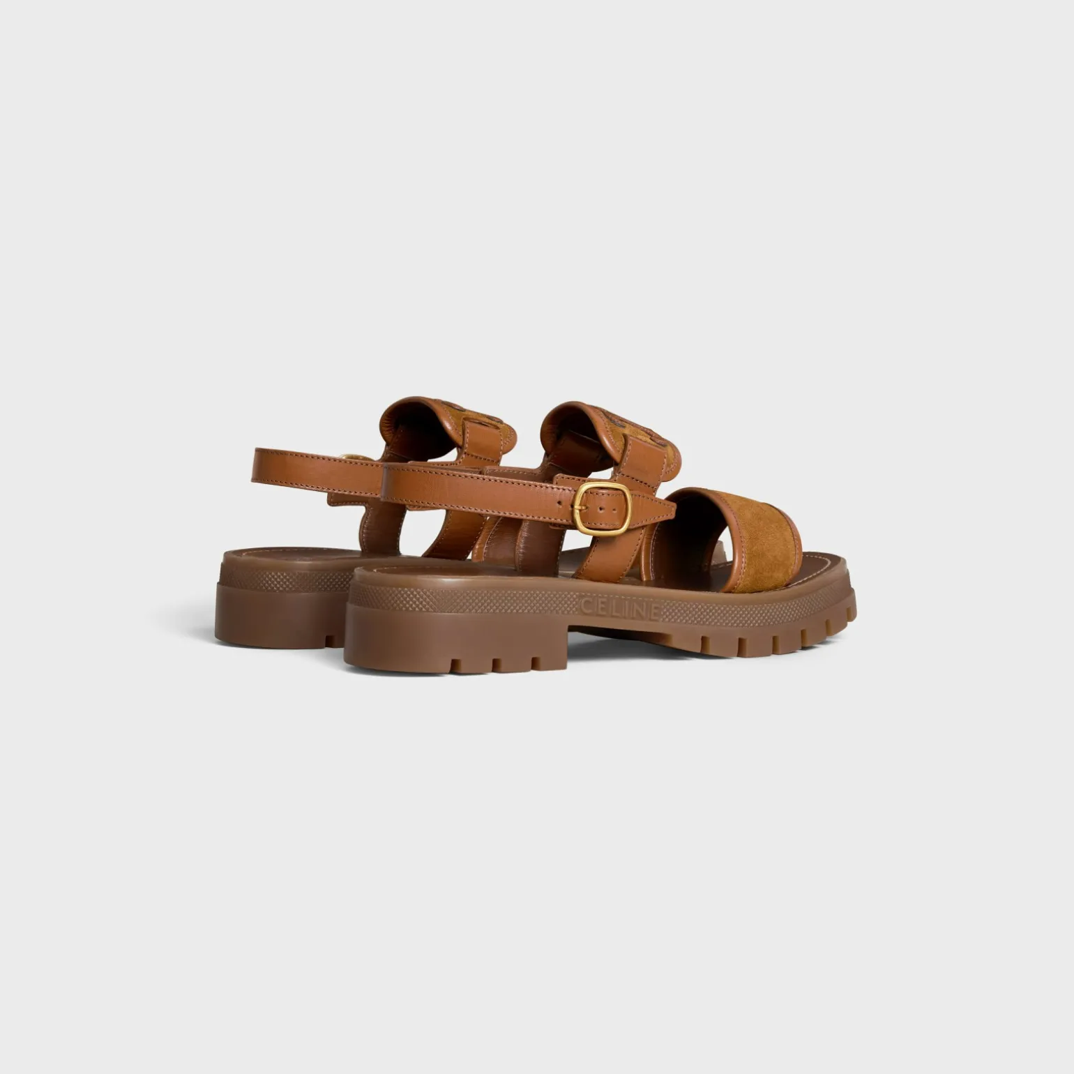 CLEA TRIOMPHE SANDAL in CALFSKIN - VEGETAL TANNING & SUEDE CALFSKIN