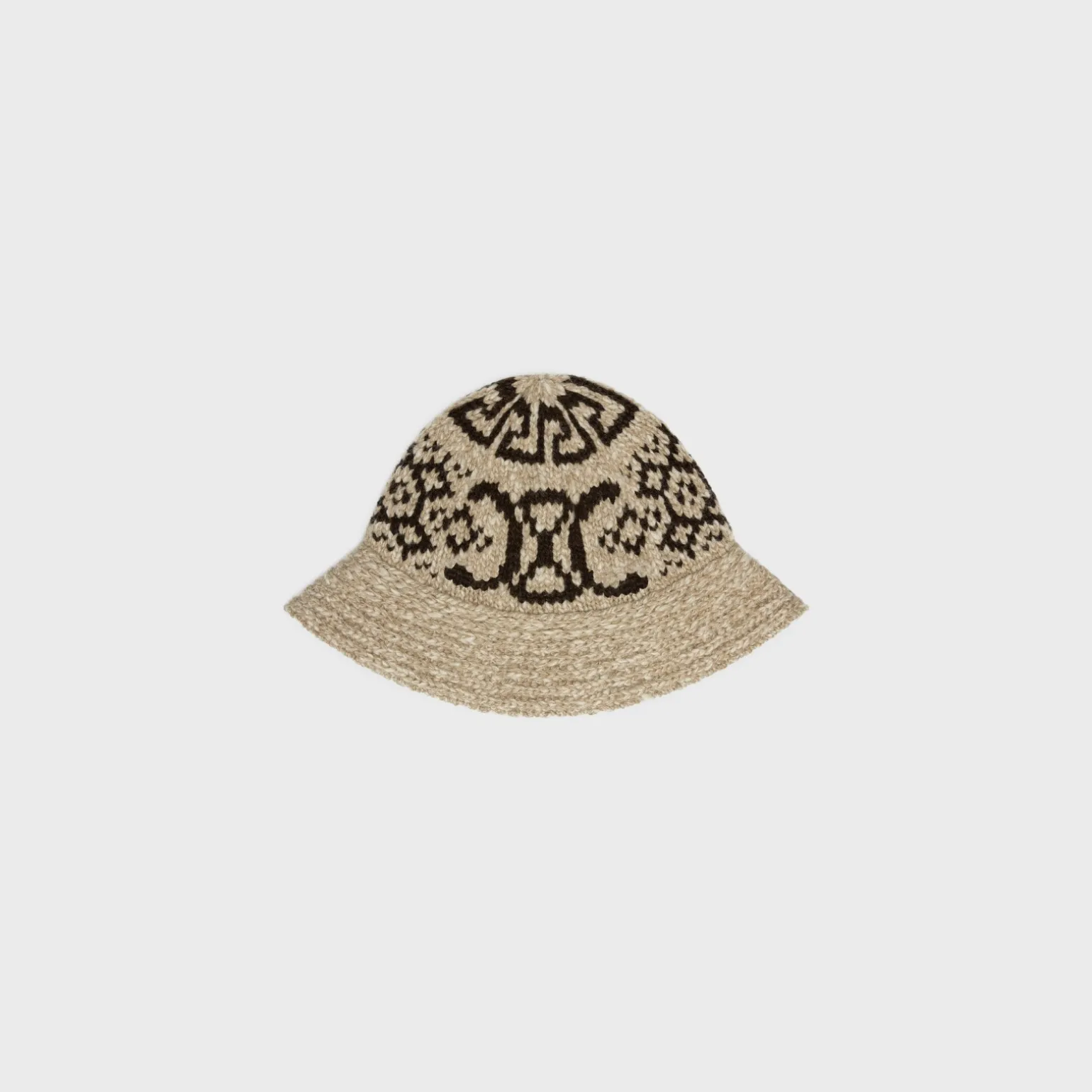 cloche hat in triomphe fair isle wool
