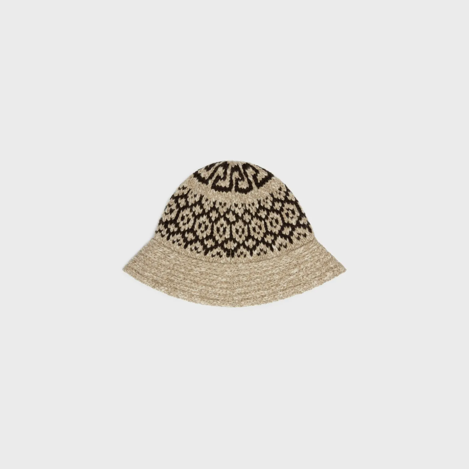 cloche hat in triomphe fair isle wool