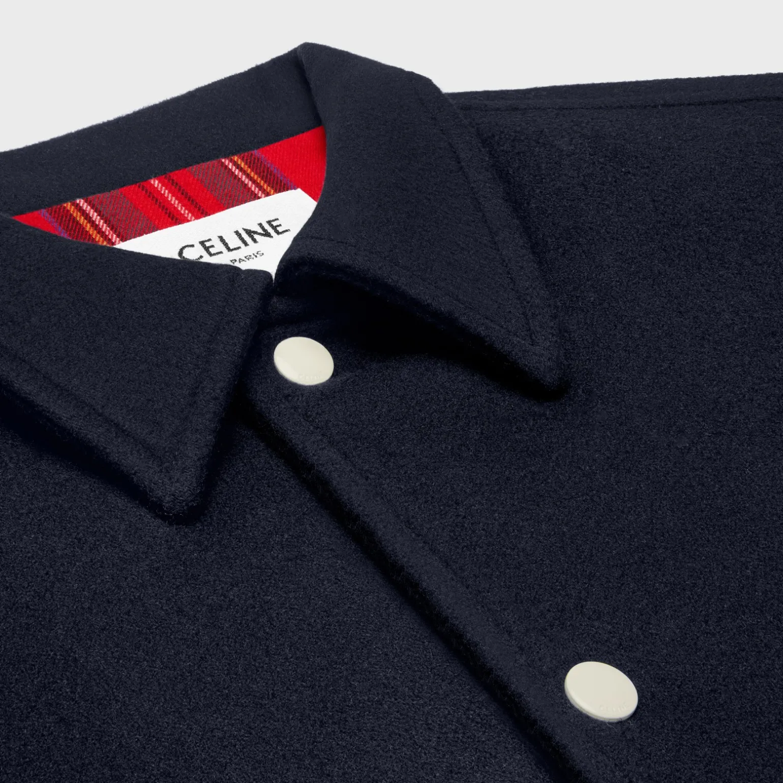 coach jacket in double-face wool