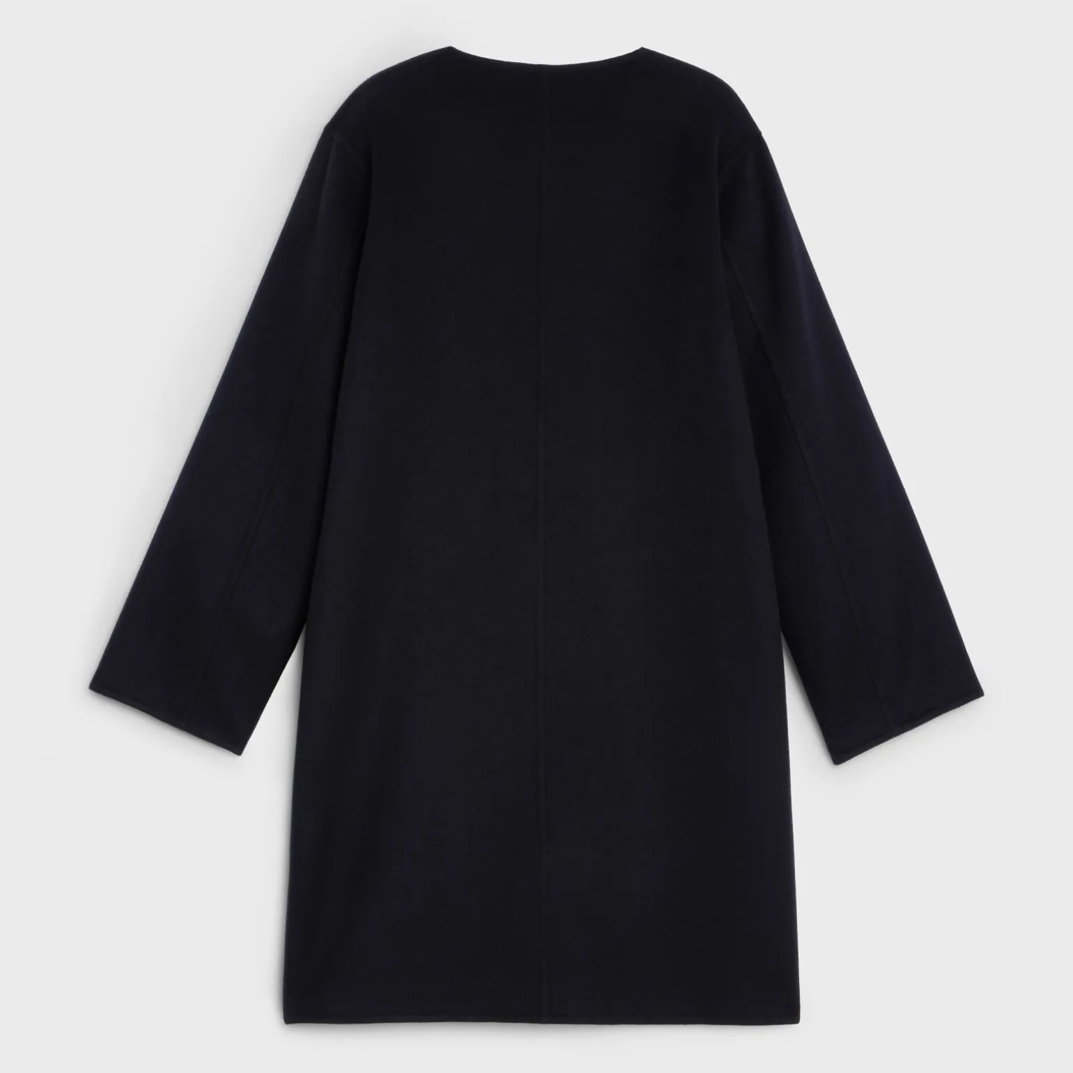 COAT WITH PURE COLLAR IN DOUBLE FACED CASHMERE