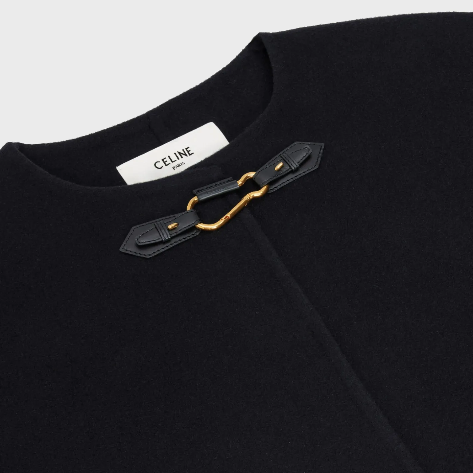 COAT WITH PURE COLLAR IN DOUBLE FACED CASHMERE