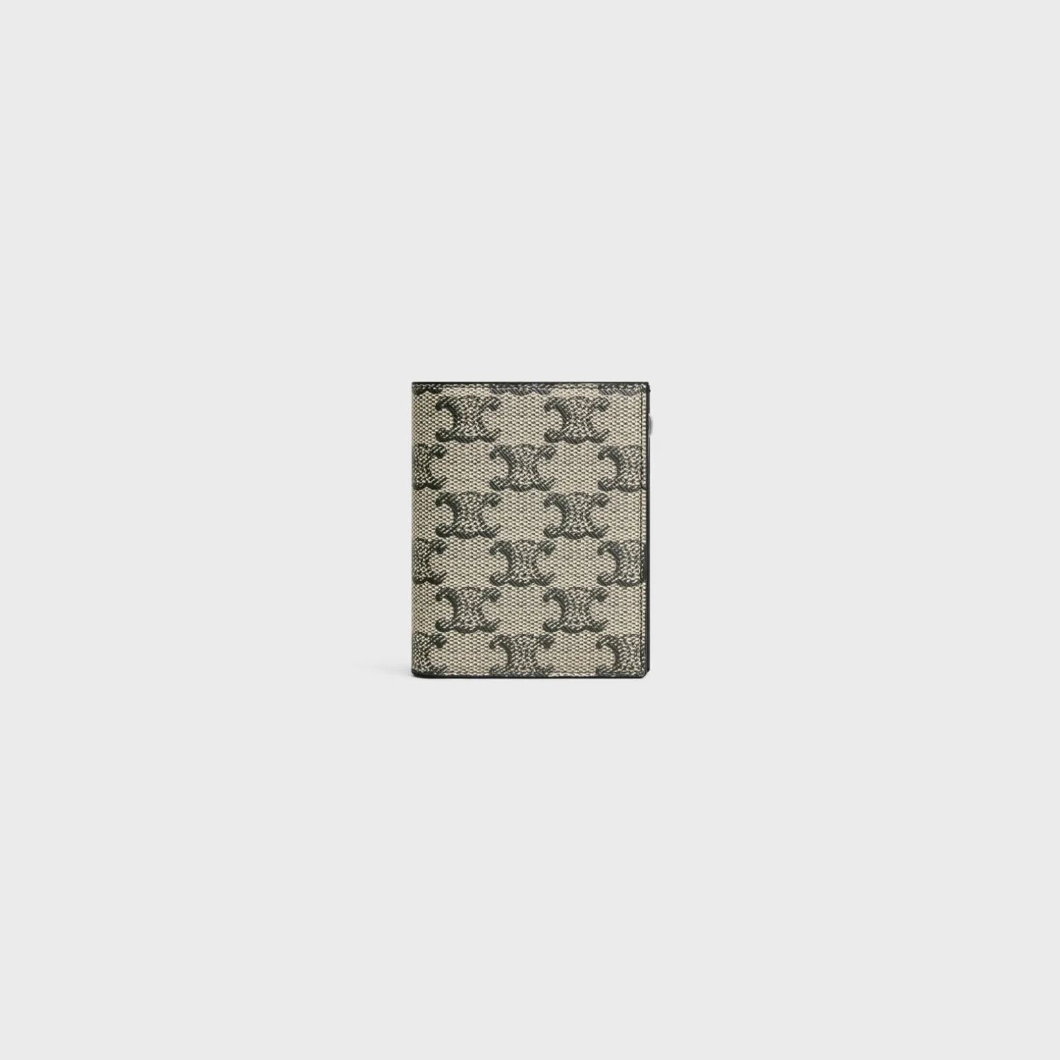 Compact Wallet in TRIOMPHE CANVAS AND CALFSKIN