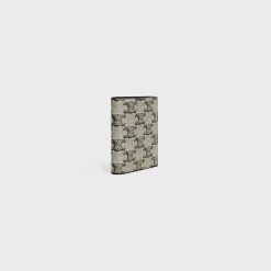 Compact Wallet in TRIOMPHE CANVAS AND CALFSKIN