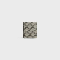 Compact Wallet in TRIOMPHE CANVAS AND CALFSKIN