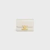 COMPACT WALLET WITH COIN TRIOMPHE in Shiny calfskin
