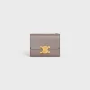 COMPACT WALLET WITH COIN TRIOMPHE in Shiny calfskin