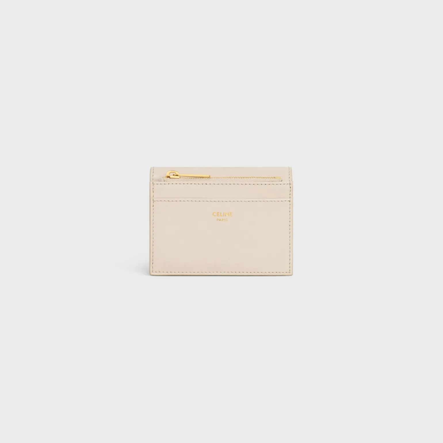 COMPACT WALLET WITH COIN TRIOMPHE in Shiny calfskin