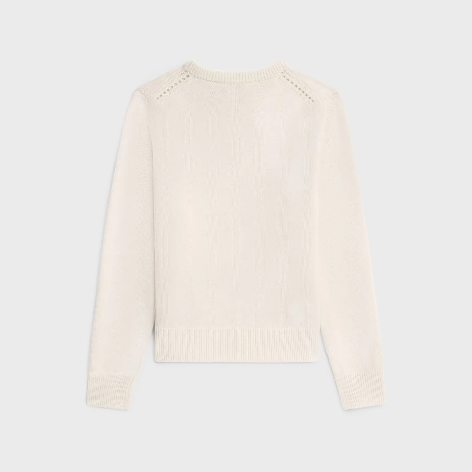 Crew neck sweater in heritage cashmere