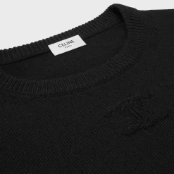 crew neck sweater in heritage cashmere