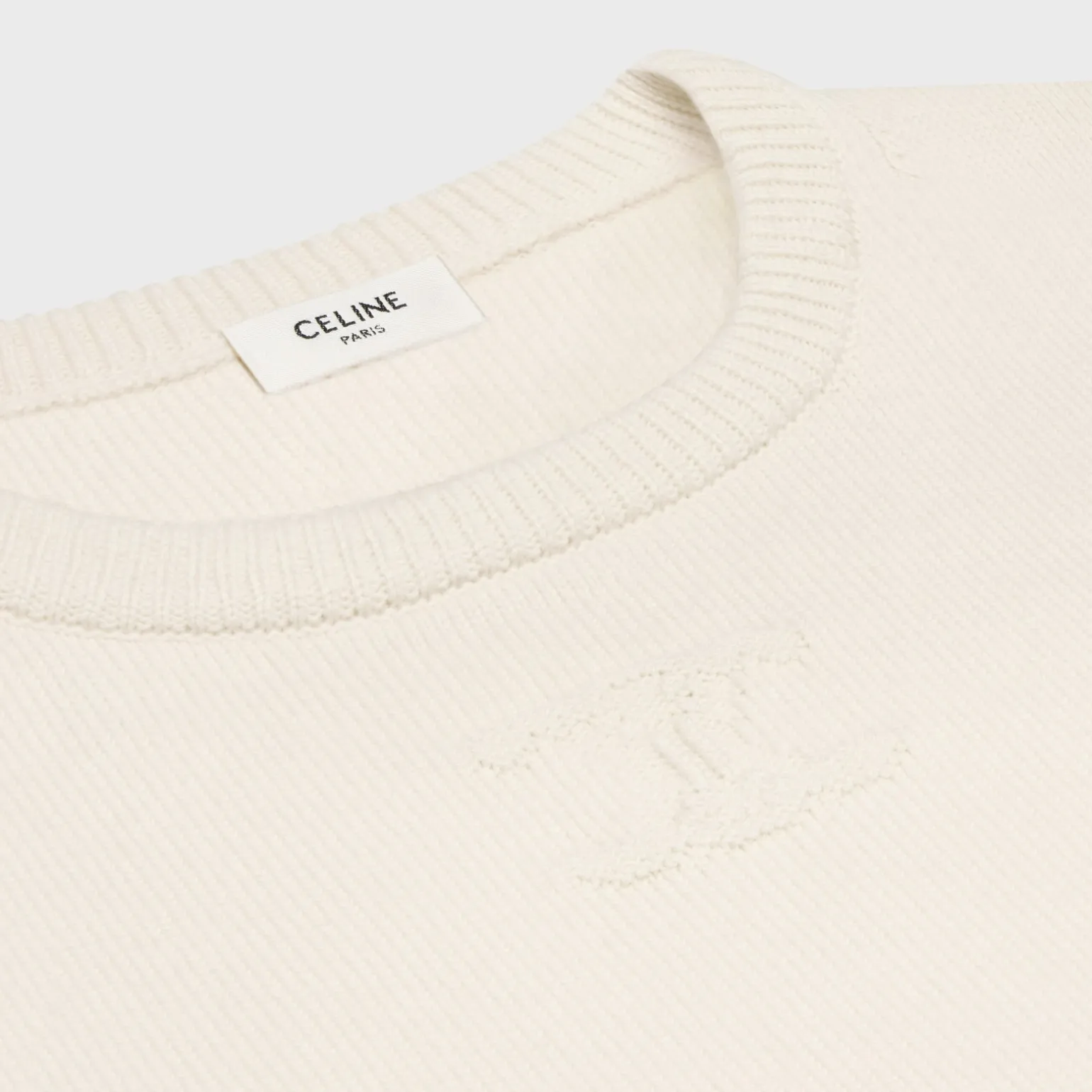 Crew neck sweater in heritage cashmere