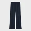 CROPPED BNF PANTS IN STRIPED WOOL