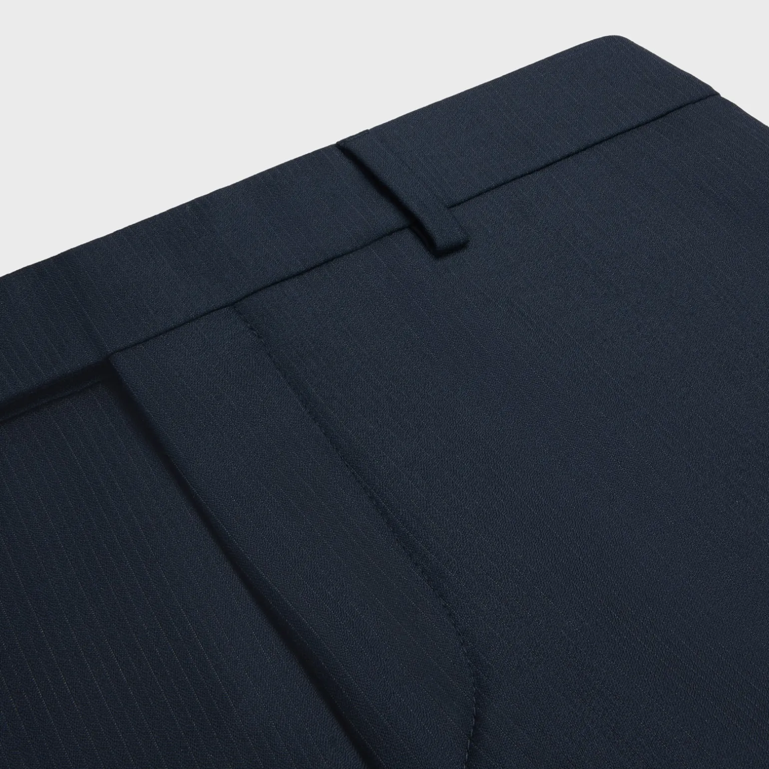 CROPPED BNF PANTS IN STRIPED WOOL