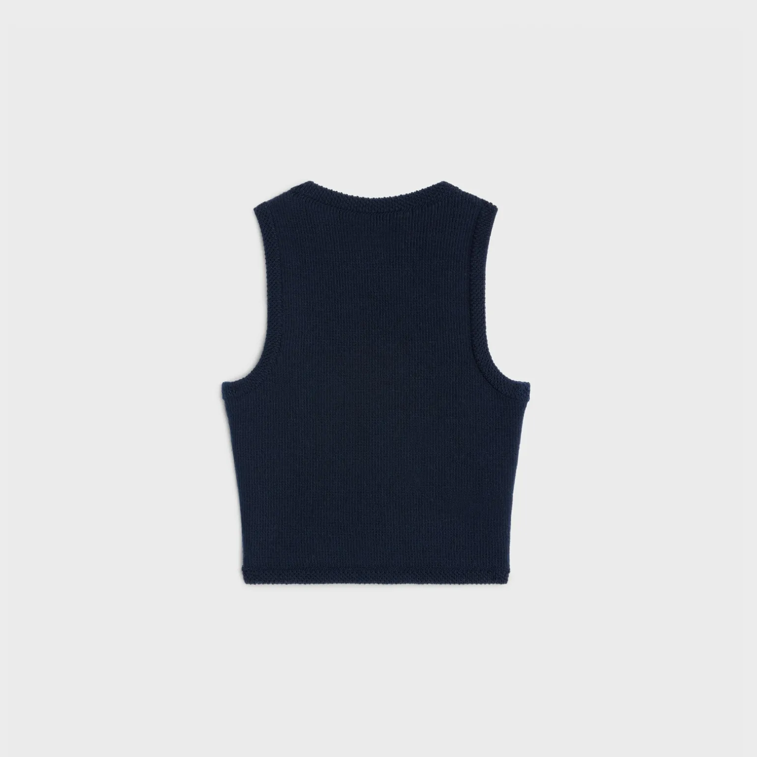 cropped vest in wool