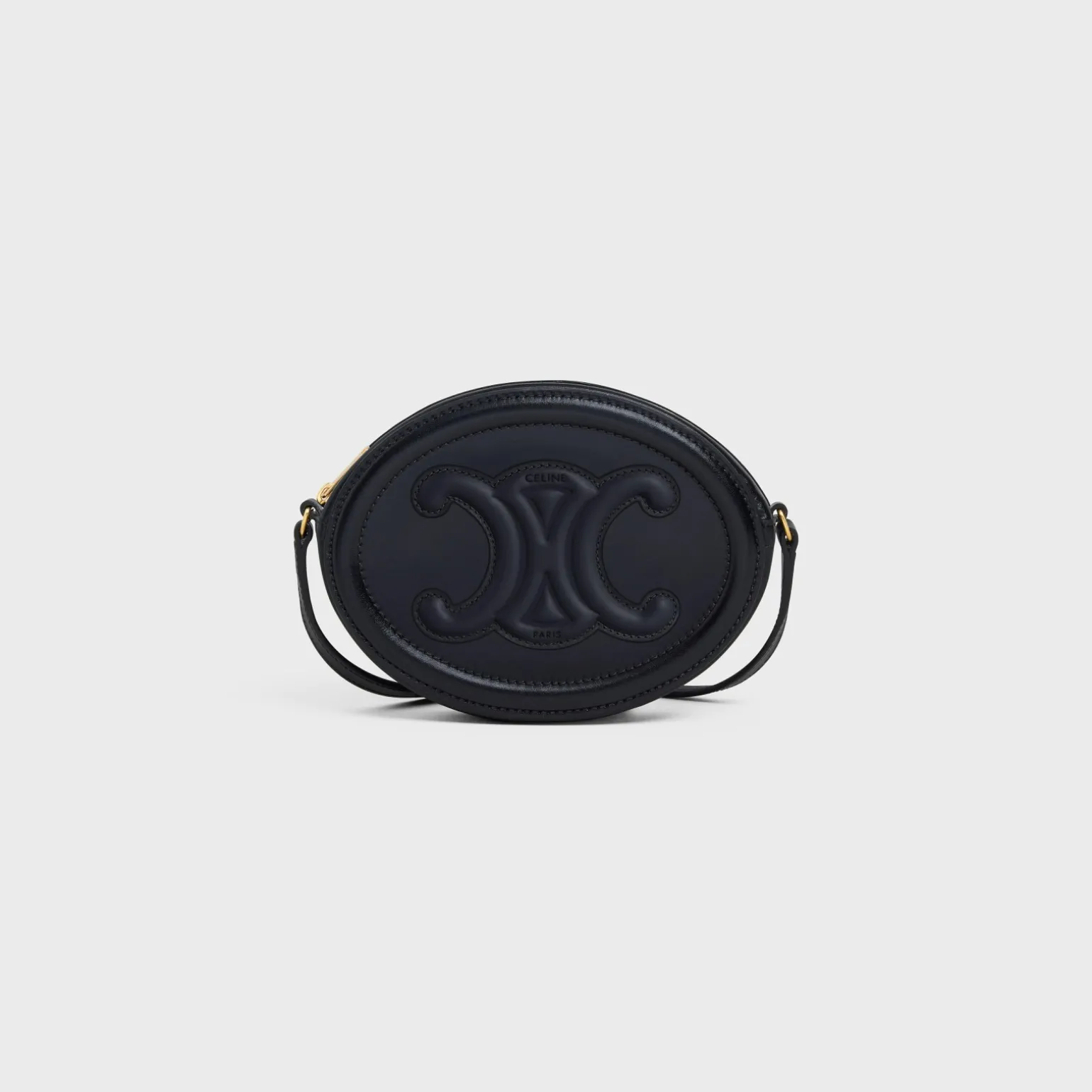 CROSSBODY OVAL PURSE cuir triomphe in Smooth calfskin