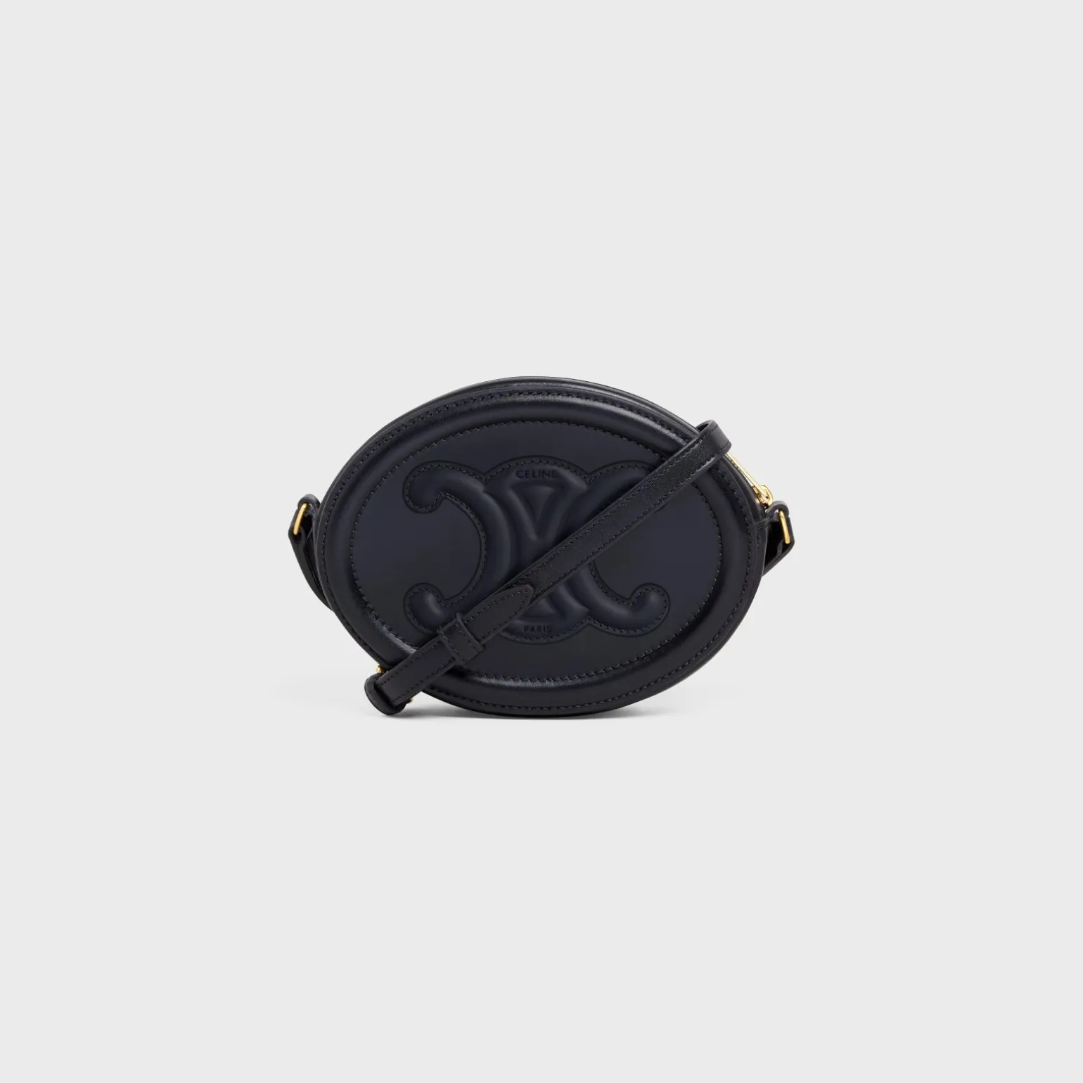 CROSSBODY OVAL PURSE cuir triomphe in Smooth calfskin