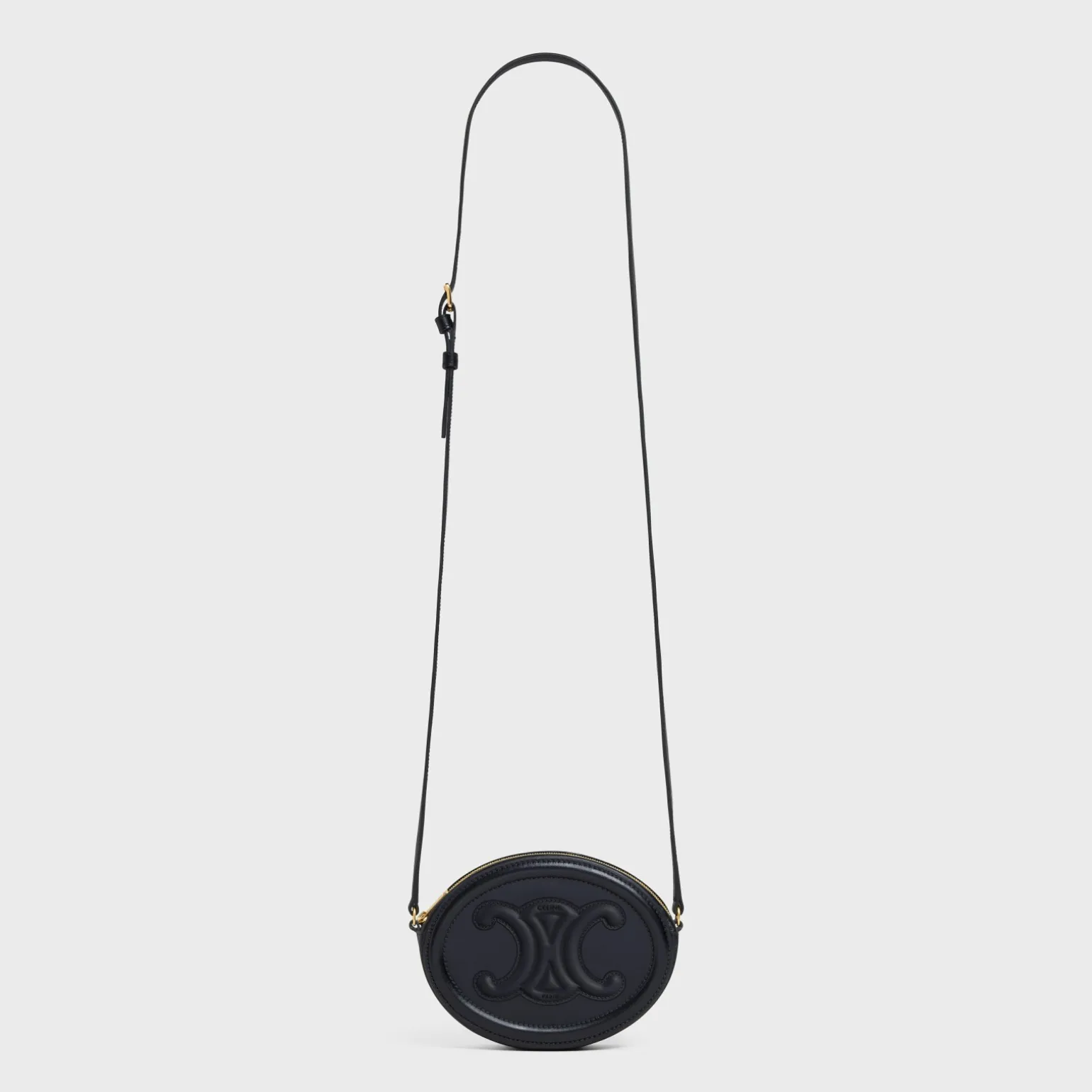 CROSSBODY OVAL PURSE cuir triomphe in Smooth calfskin