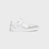 CT-10 CELINE TRAINER LOW LACE-UP SNEAKER in CALFSKIN AND SUEDE CALFSKIN
